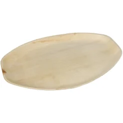 PAPSTAR Tabletts, Palmblatt "pure" oval 3 cm x 43 cm x 29 cm natur