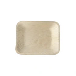 PAPSTAR Tabletts, Palmblatt "pure" eckig 16 cm x 12 cm x 2,5 cm