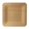 PAPSTAR Teller, Bambus "pure" eckig 1,5 cm x 25,5 cm x 25,5 cm
