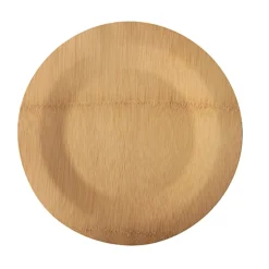 PAPSTAR Teller, Bambus "pure" rund Ø 23 cm, 1,5 cm