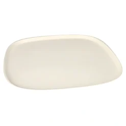 PAPSTAR Teller groß, Zuckerrohr "pure" 1,3 cm x 30 cm x 30 cm weiß "Belle Vie, Ligne Carrée", 10 x 4 Stück