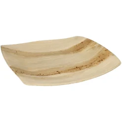 PAPSTAR Teller, Palmblatt "pure" 26 cm x 26 cm natur "QUADRATO"