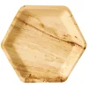 PAPSTAR Teller, Palmblatt "pure" 6-eckig 23,5 cm x 3 cm
