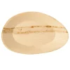 PAPSTAR Teller, Palmblatt "pure" oval 26 cm x 17 cm x 2,5 cm, 4 x 25 Stück
