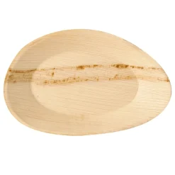 PAPSTAR Teller, Palmblatt "pure" oval 26 cm x 17 cm x 2,5 cm, 4 x 25 Stück