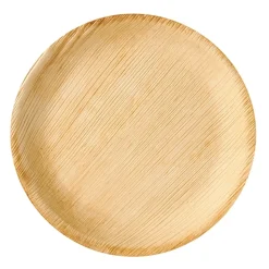 PAPSTAR Teller, Palmblatt "pure" rund Ø 23 cm, 2,5 cm, 10 x 6 Stück