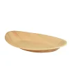 PAPSTAR Teller, Palmblatt "pure" oval 26 cm x 17 cm x 2,5 cm, 20 x 6 Stück