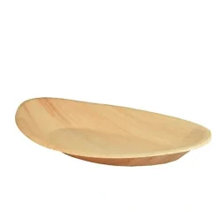 PAPSTAR Teller, Palmblatt "pure" oval 26 cm x 17 cm x 2,5 cm, 20 x 6 Stück