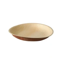 PAPSTAR Teller, Palmblatt "pure" rund Ø 18,5 cm, 2,5 cm, 20 x 6 Stück