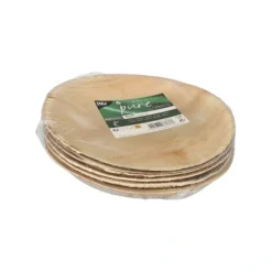 PAPSTAR Teller, Palmblatt "pure" rund Ø 18,5 cm, 2,5 cm, 20 x 6 Stück