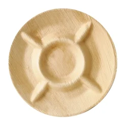 PAPSTAR Teller, Palmblatt "pure" 5-geteilt Ø 24,5 cm, 2 cm