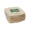 PAPSTAR Teller, Palmblatt "pure" 15 cm x 15 cm natur "QUADRATO"