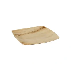 PAPSTAR Teller, Palmblatt "pure" 15 cm x 15 cm natur "QUADRATO"