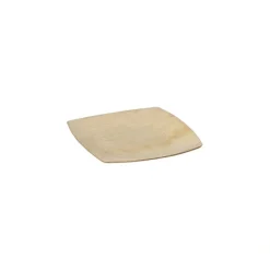 PAPSTAR Teller, Palmblatt "pure" 10 cm x 10 cm natur "QUADRATO"