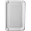 PAPSTAR Teller, Pappe "pure" eckig 16,5 cm x 23 cm weiß, 15 x 25 Stück