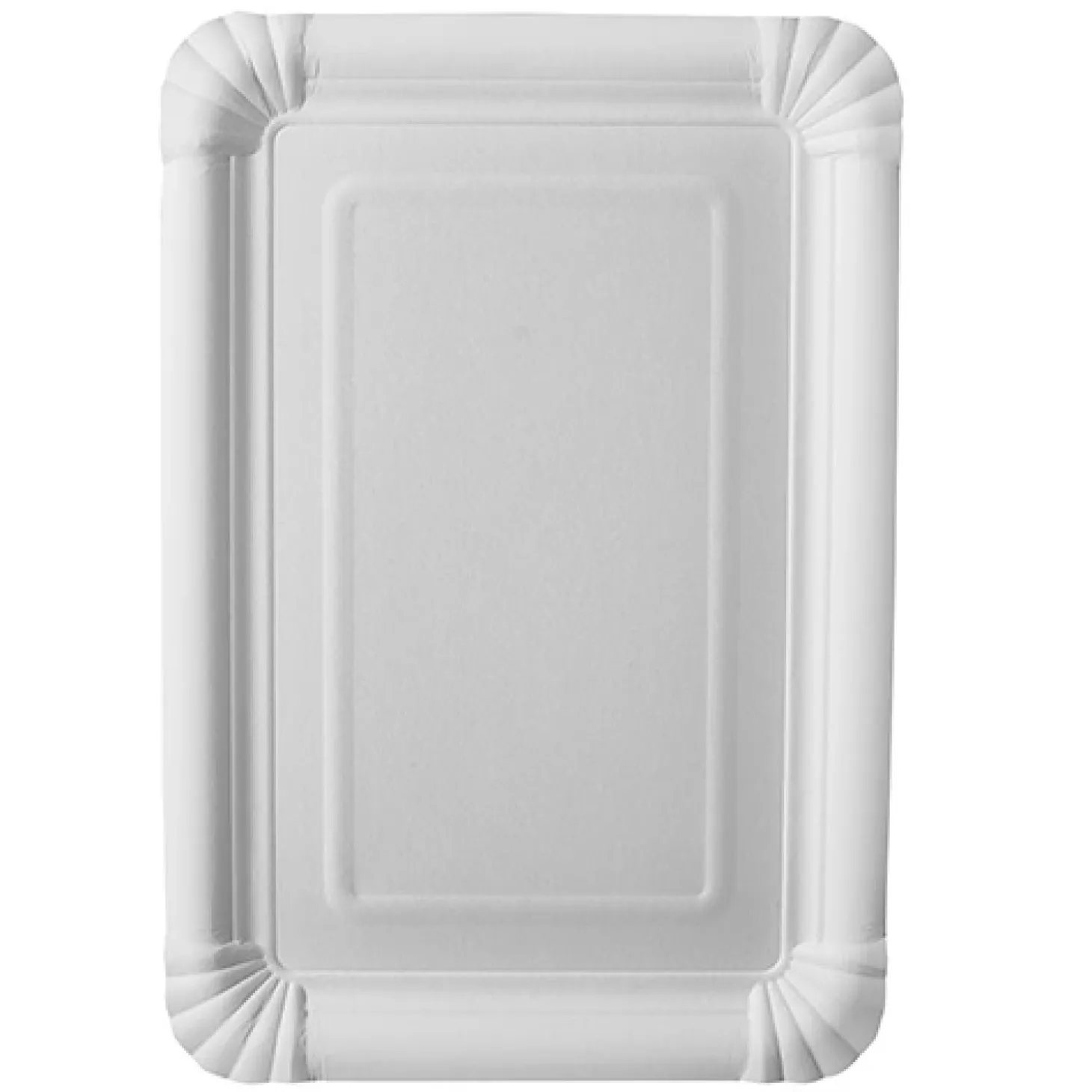 PAPSTAR Teller, Pappe "pure" eckig 16,5 cm x 23 cm weiß, 15 x 25 Stück