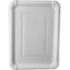PAPSTAR Teller, Pappe "pure" eckig 21,5 cm x 29 cm weiß, 15 x 25 Stück