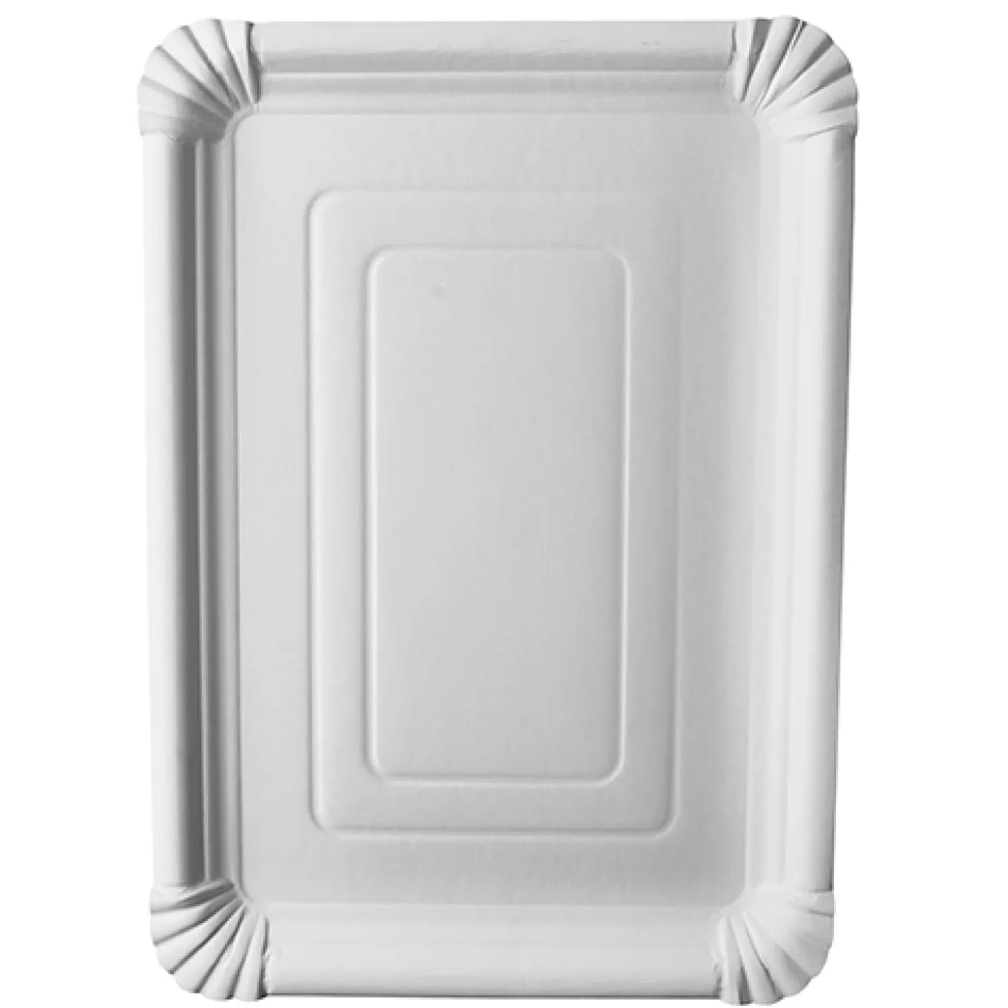 PAPSTAR Teller, Pappe "pure" eckig 24 cm x 33 cm weiß
