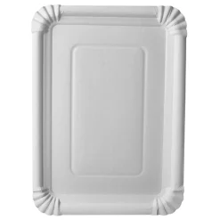 PAPSTAR Teller, Pappe "pure" eckig 21,5 cm x 29 cm weiß, 250 Stück