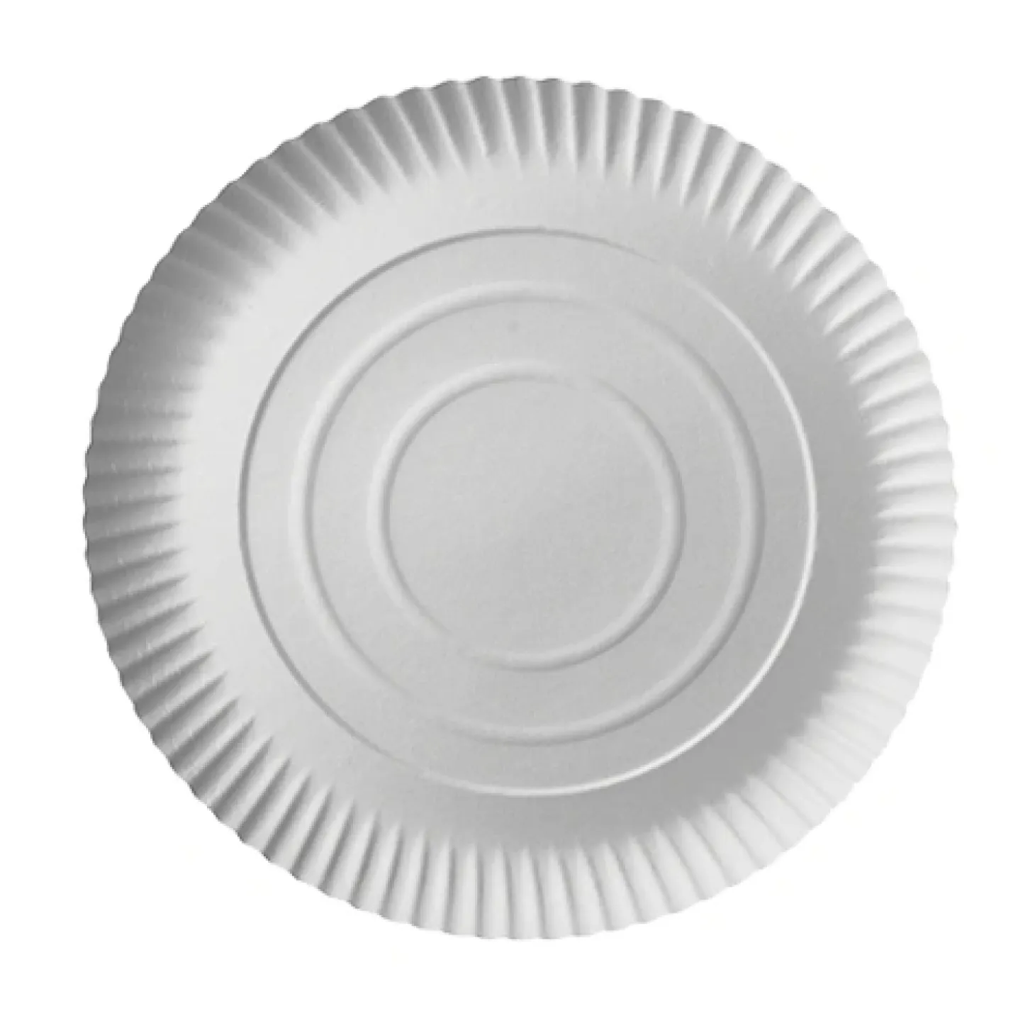 PAPSTAR Teller, Pappe "pure" rund Ø 26 cm, 2 cm weiß