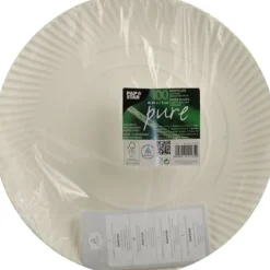 PAPSTAR Teller, Pappe "pure" rund Ø 29 cm, 2 cm weiß