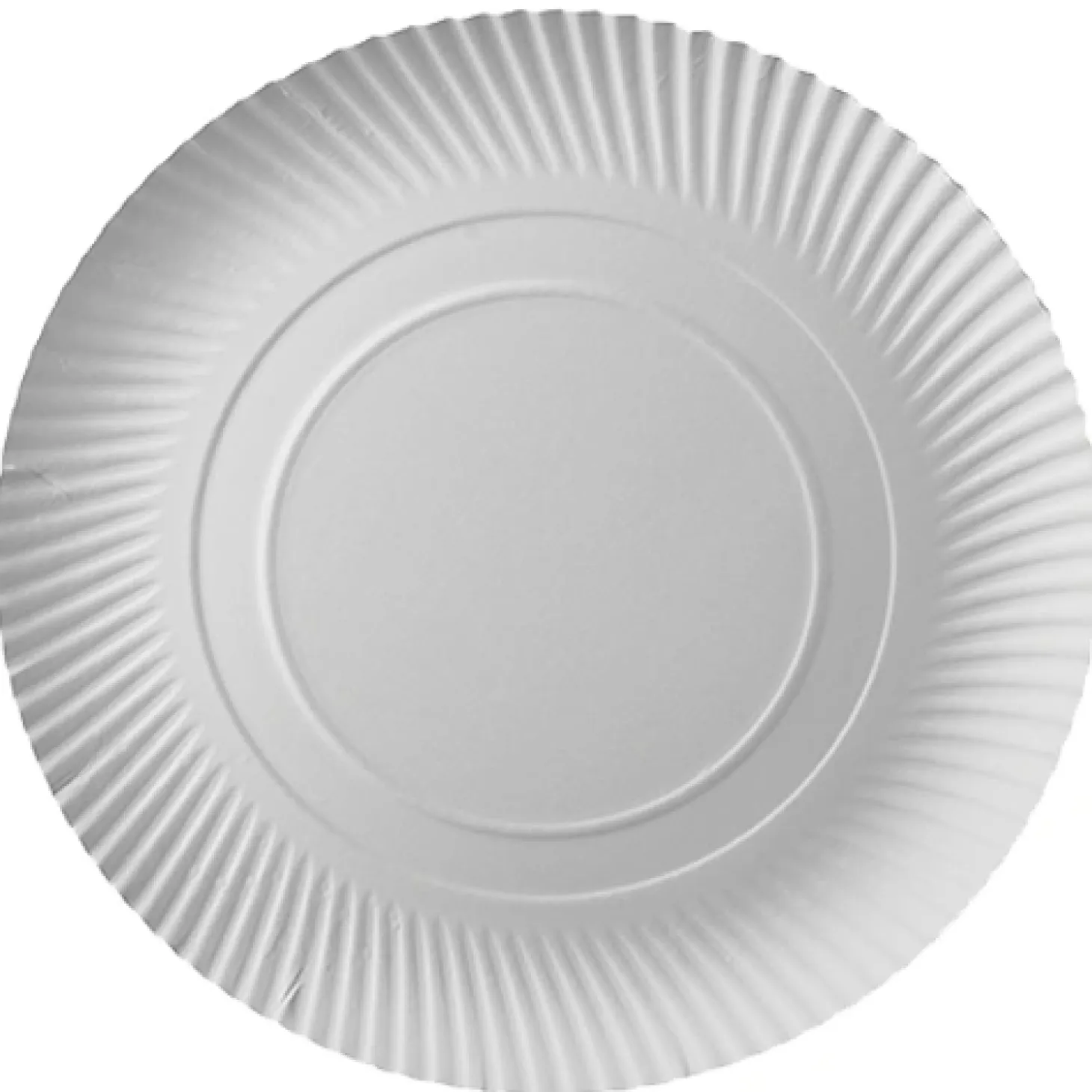 PAPSTAR Teller, Pappe "pure" rund Ø 32 cm, 2 cm weiß, 10 x 10 Stück