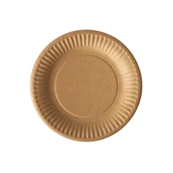 PAPSTAR Teller, Pappe "pure" rund Ø 15 cm braun, 25 x 20 Stück