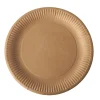 PAPSTAR Teller, Pappe "pure" rund Ø 23 cm braun, 10 x 50 Stück