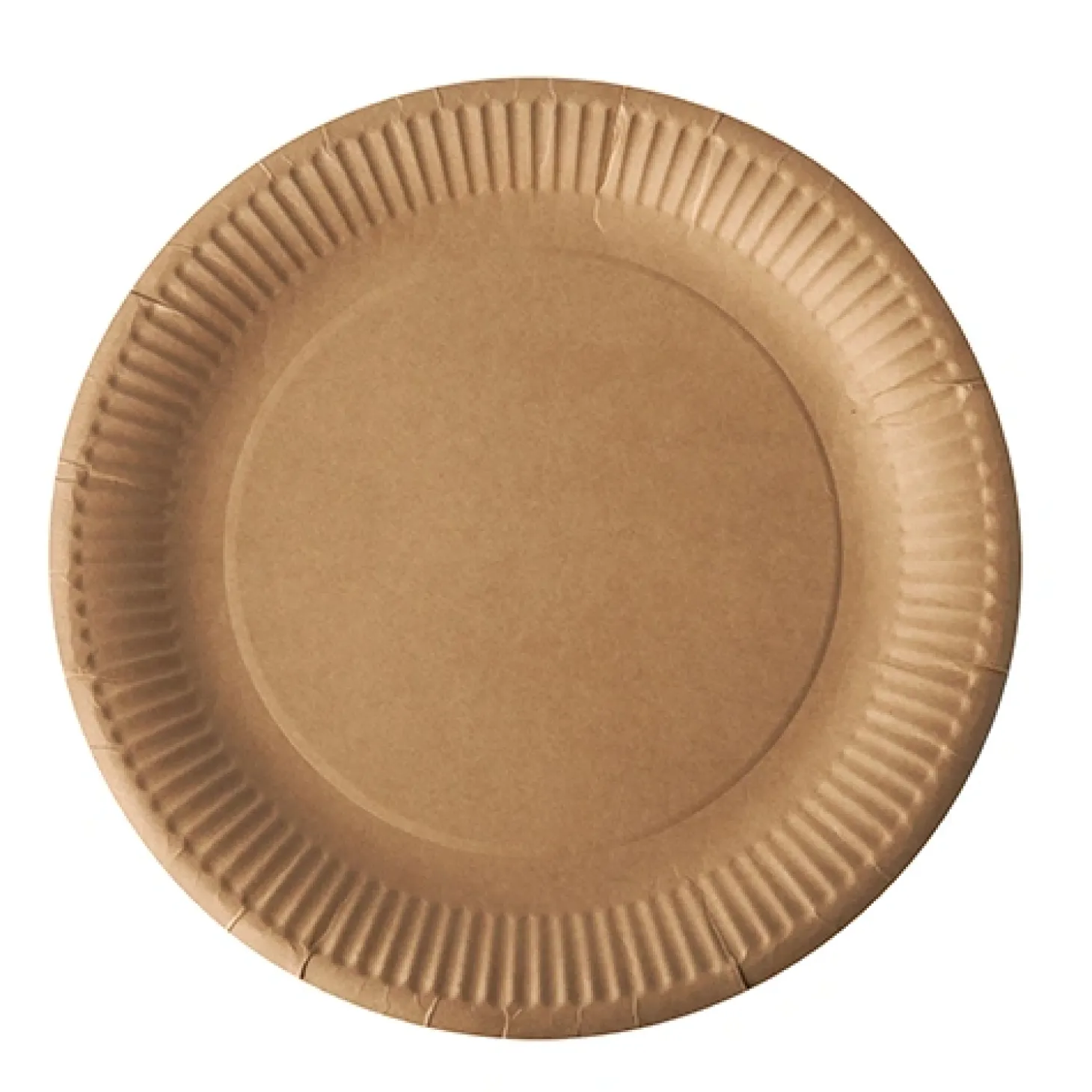 PAPSTAR Teller, Pappe "pure" rund Ø 23 cm braun, 20 x 20 Stück