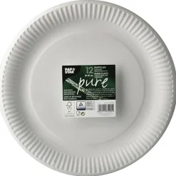 PAPSTAR Teller, Pappe "pure" rund Ø 29 cm weiß, 20 x 12 Stück