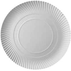 PAPSTAR Teller, Pappe "pure" rund Ø 32 cm, 2 cm weiß, 8 x 25 Stück