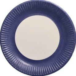 PAPSTAR Teller, Pappe rund Ø 23 cm dunkelblau