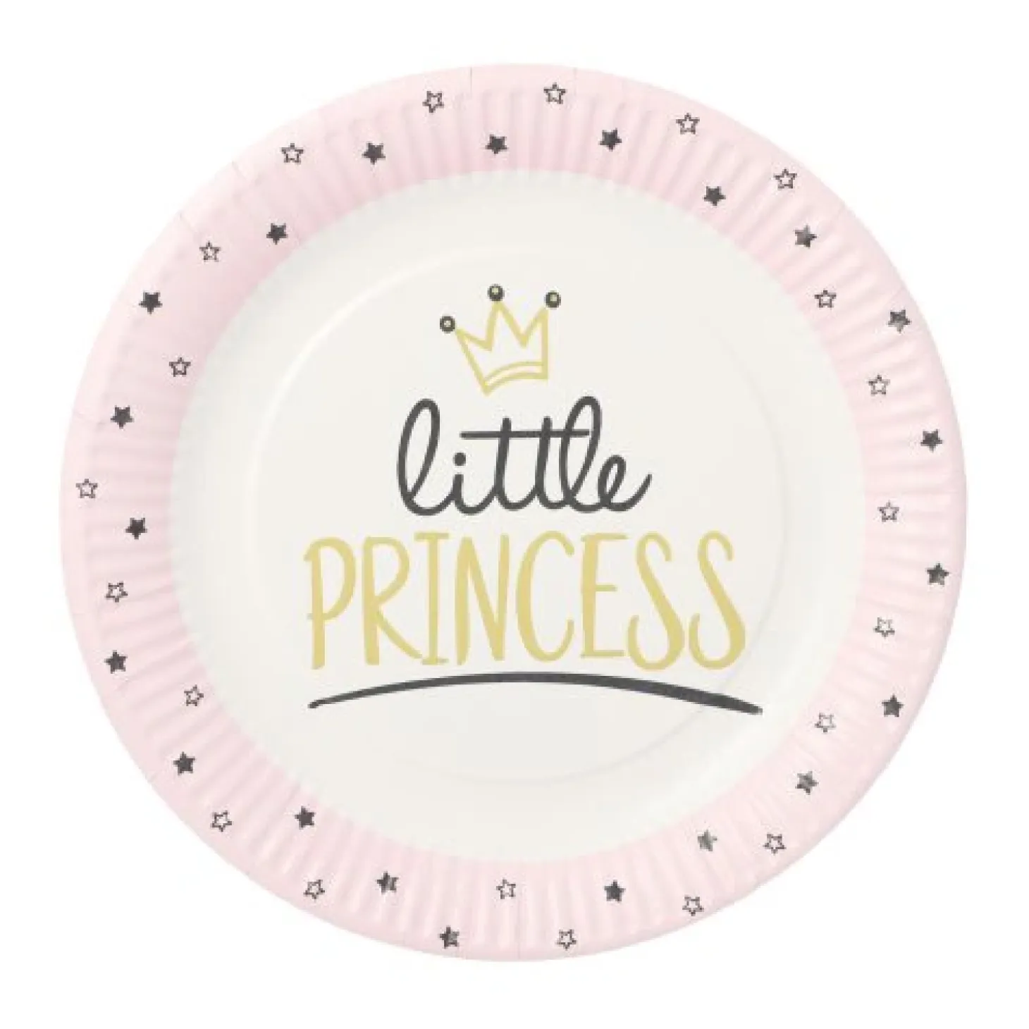 PAPSTAR Teller, Pappe rund Ø 23 cm "Little Princess"