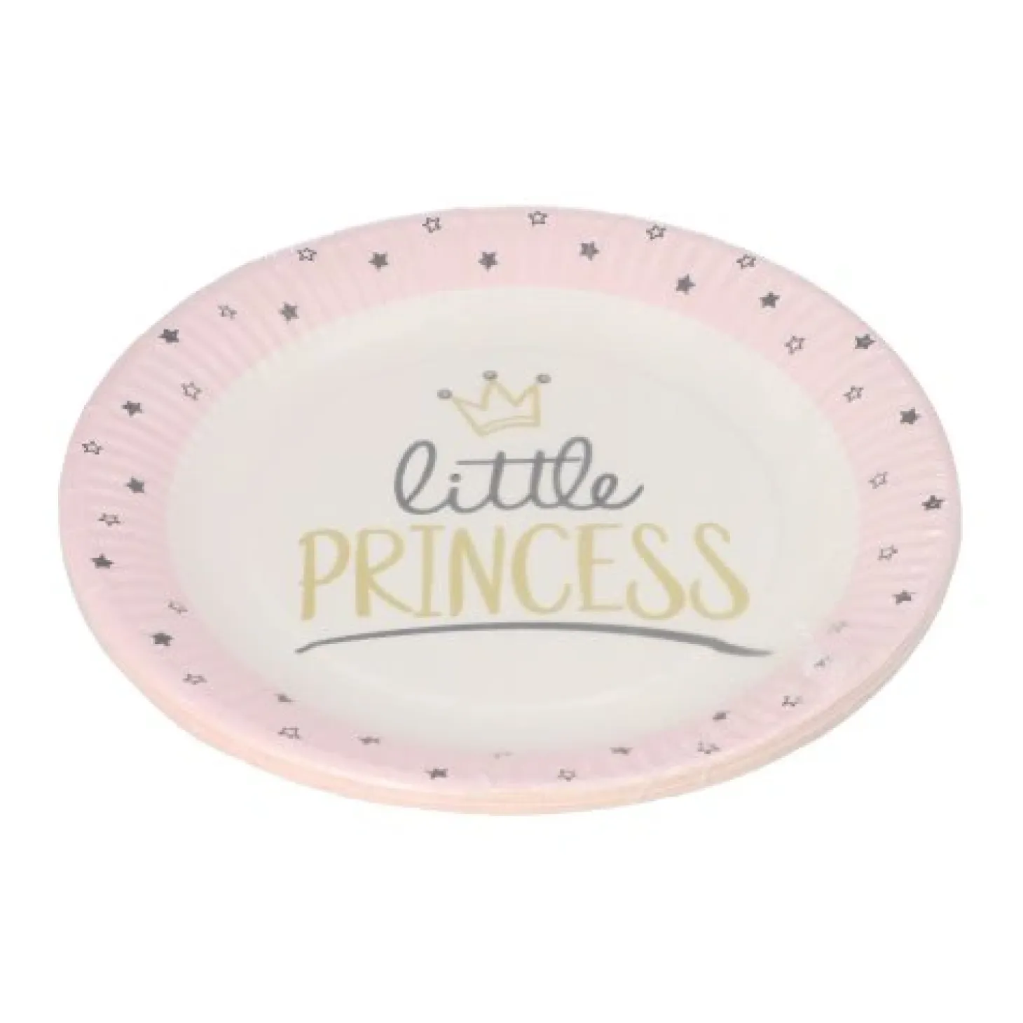 PAPSTAR Teller, Pappe rund Ø 23 cm "Little Princess"