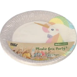 PAPSTAR Teller, Pappe rund Ø 23 cm "Unicorn"