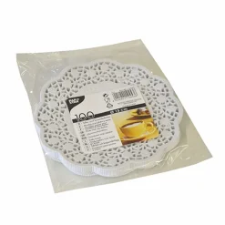 PAPSTAR Teller- und Tassendeckchen rund Ø 15 cm weiß
