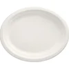 PAPSTAR Teller, Zuckerrohr "pure" oval 32 cm x 25,5 cm x 2 cm weiß, 10 x 50 Stück