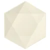 PAPSTAR Teller Zuckerrohr "pure" 6-eckig 2,5 cm x 26 cm x 23 cm weiß "Diamond", 10 x 25 Stück