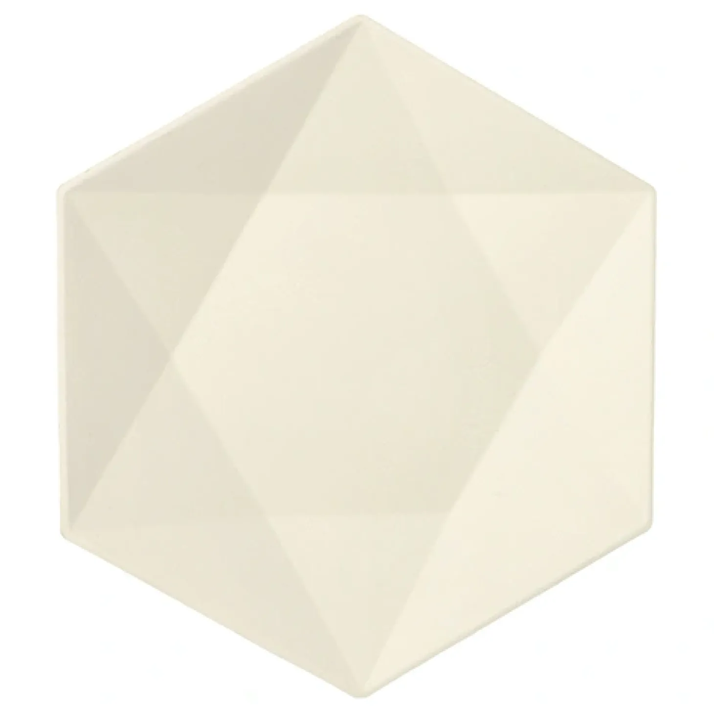 PAPSTAR Teller Zuckerrohr "pure" 6-eckig 2,5 cm x 26 cm x 23 cm weiß "Diamond", 10 x 25 Stück