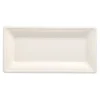 PAPSTAR Teller, Zuckerrohr "pure" eckig 13 cm x 26 cm weiß