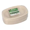 PAPSTAR Teller, Zuckerrohr "pure" oval 23 cm x 16 cm x 2 cm natur