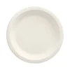 PAPSTAR Teller, Zuckerrohr "pure" ungeteilt Ø 18 cm, 2 cm weiß, 10 x 50 Stück