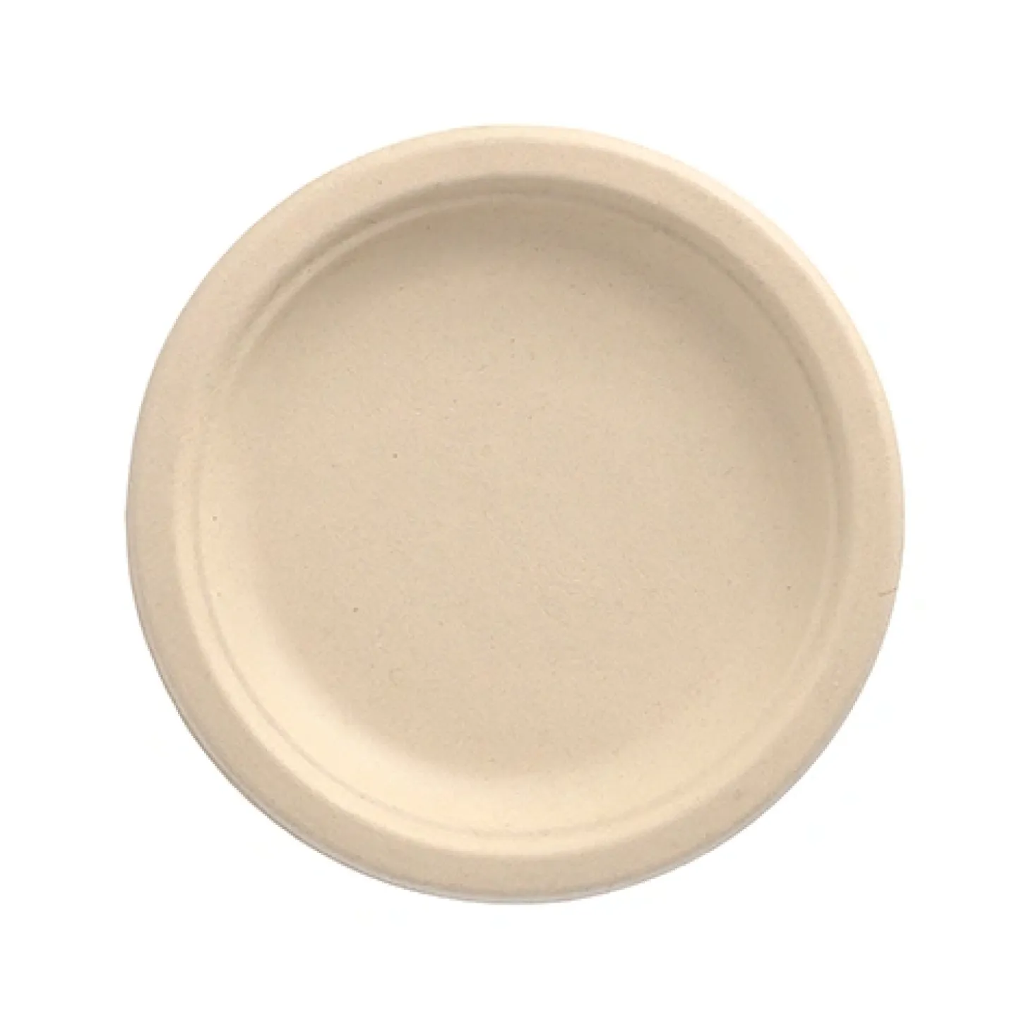 PAPSTAR Teller, Zuckerrohr "pure" ungeteilt Ø 15 cm, 2 cm natur