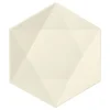 PAPSTAR Teller Zuckerrohr "pure" 6-eckig 2,5 cm x 26 cm x 23 cm weiß "Diamond", 12 x 12 Stück