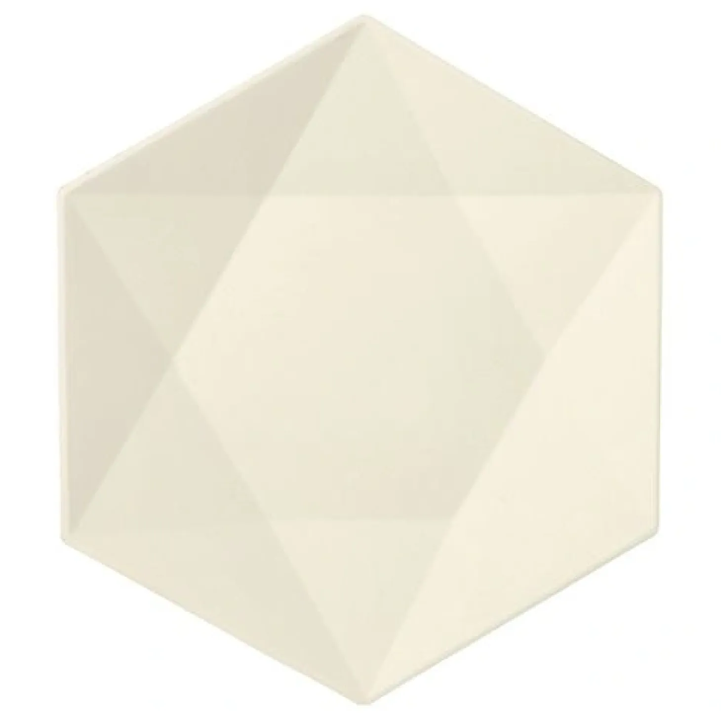 PAPSTAR Teller Zuckerrohr "pure" 6-eckig 2,5 cm x 26 cm x 23 cm weiß "Diamond", 12 x 12 Stück