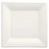 PAPSTAR Teller, Zuckerrohr "pure" eckig 26 cm x 26 cm weiß, 8 x 50 Stück