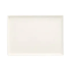 PAPSTAR Teller Zuckerrohr "pure" eckig 17,5 cm x 12,5 cm x 1 cm weiß "Cella"