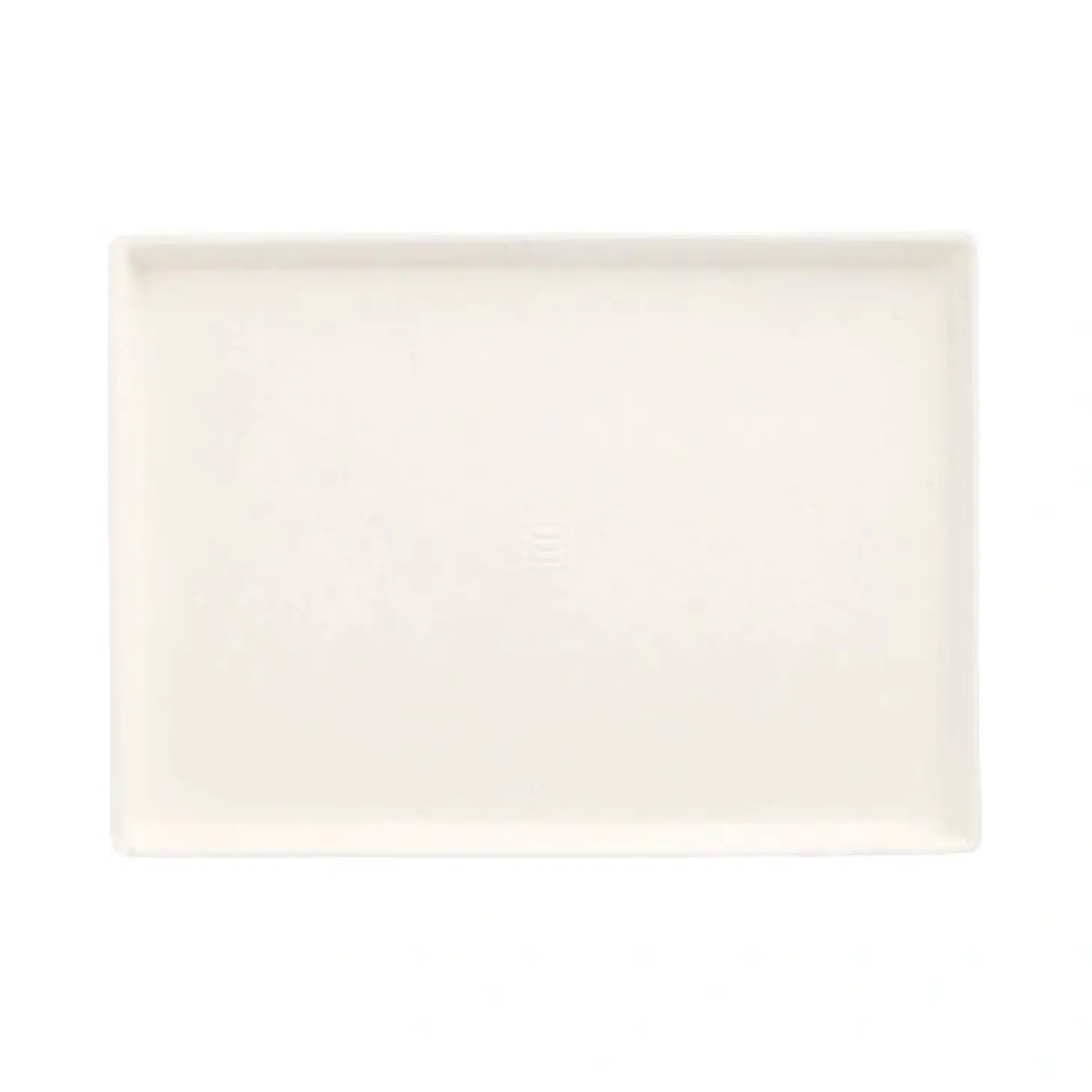 PAPSTAR Teller Zuckerrohr "pure" eckig 17,5 cm x 12,5 cm x 1 cm weiß "Cella"
