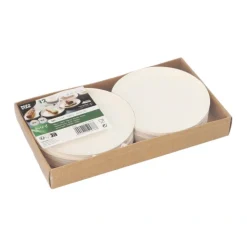 PAPSTAR Teller Zuckerrohr "pure" rund Ø 12 cm, 1 cm weiß "Cella" : Set