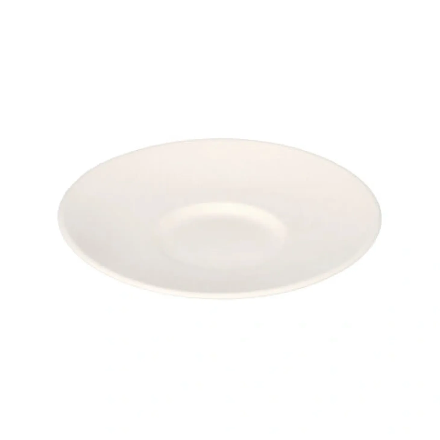 PAPSTAR Teller Zuckerrohr "pure" rund Ø 14,5 cm, 2 cm weiß "Cella", 16 x 10 Stück